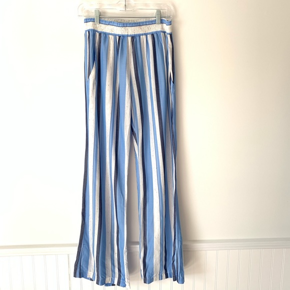 DREW Pants - DREW wide leg palazzo striped pants size small